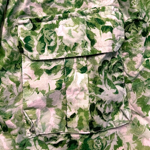 GANNI Printed Cotton Poplin Shorts - Island Green Boxer Shorts - Picture 8 of 9